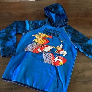 Kids sonic the hedgehog camo hoodie